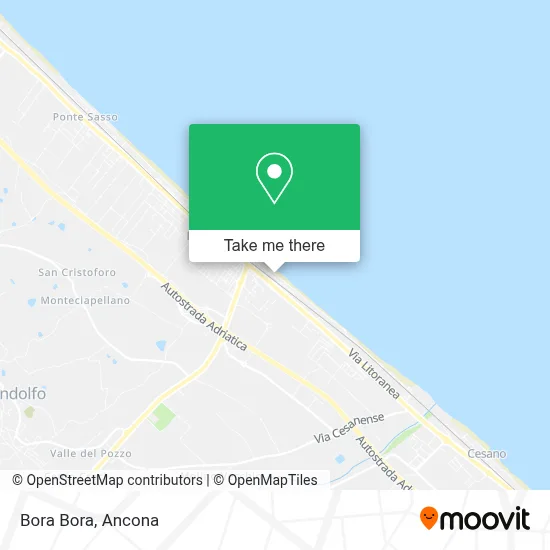 Bora Bora map