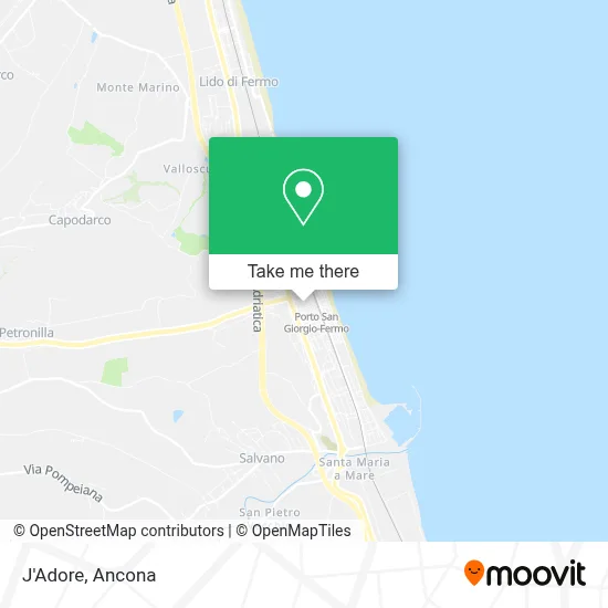 J'Adore map