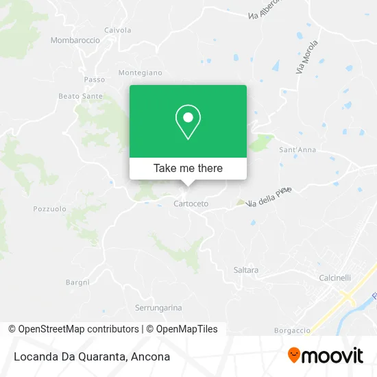 Locanda Da Quaranta map