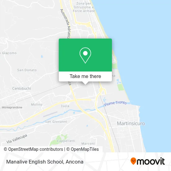 Manalive English School map