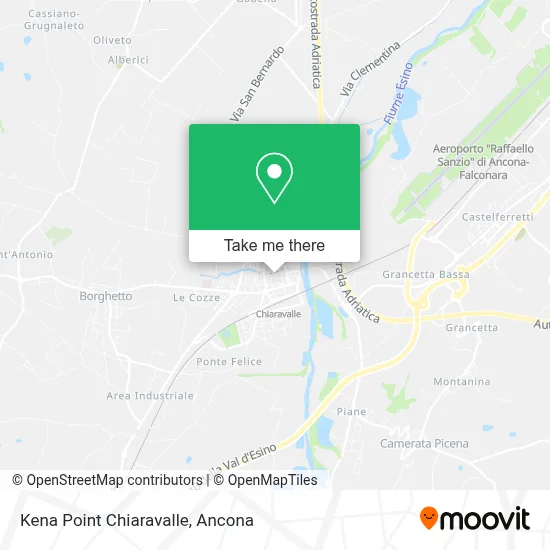 Kena Point Chiaravalle map