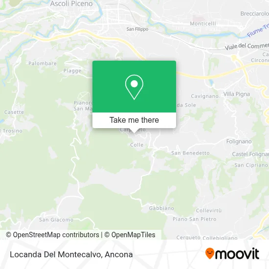Locanda Del Montecalvo map