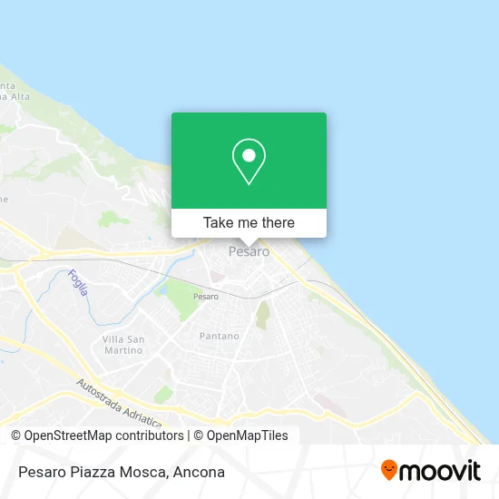 Pesaro Piazza Mosca map