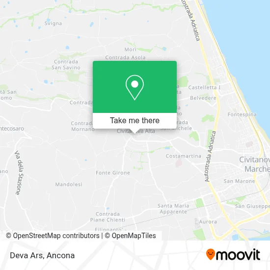 Deva Ars map