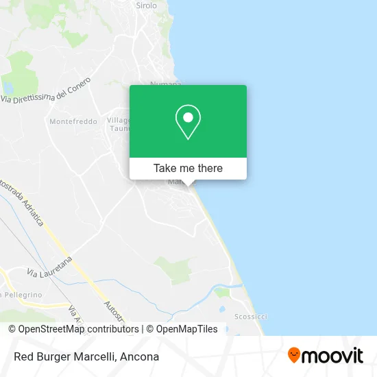 Red Burger Marcelli map