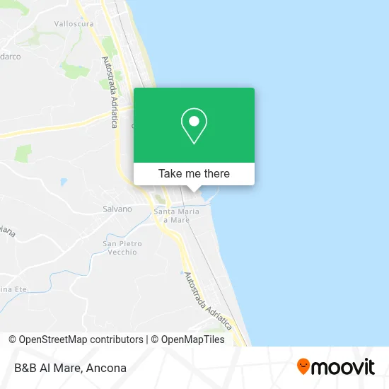 B&B Al Mare map