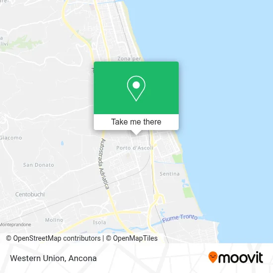 Western Union map