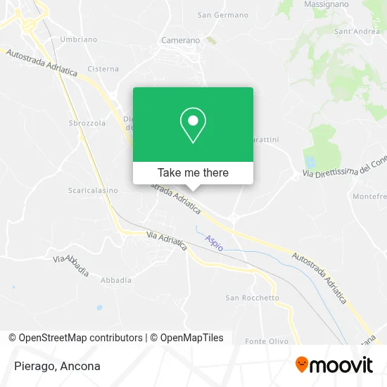Pierago map
