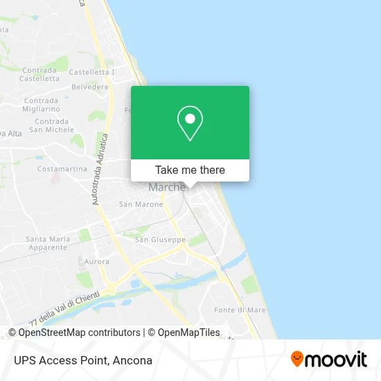 UPS Access Point map