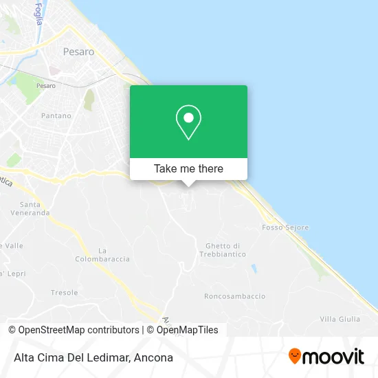 Alta Cima Del Ledimar map