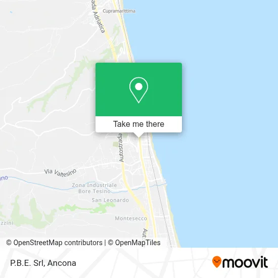 P.B.E. Srl map