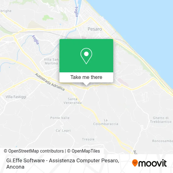 Gi.Effe Software - Assistenza Computer Pesaro map