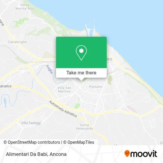 Alimentari Da Babi map