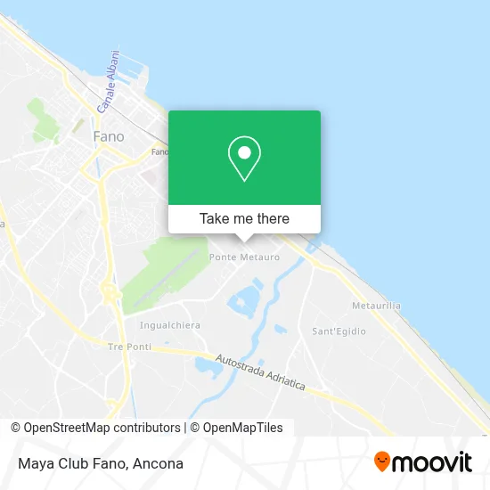 Maya Club Fano map