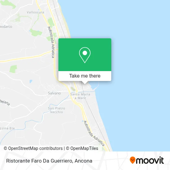 Ristorante Faro Da Guerriero map