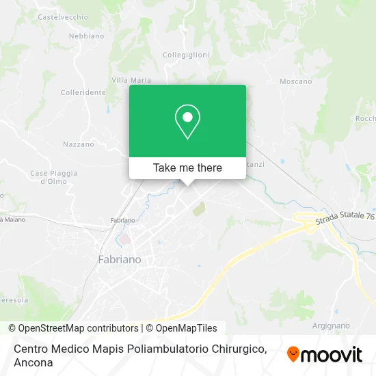Centro Medico Mapis Poliambulatorio Chirurgico map