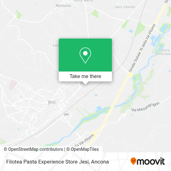 Filotea Pasta Experience Store Jesi map