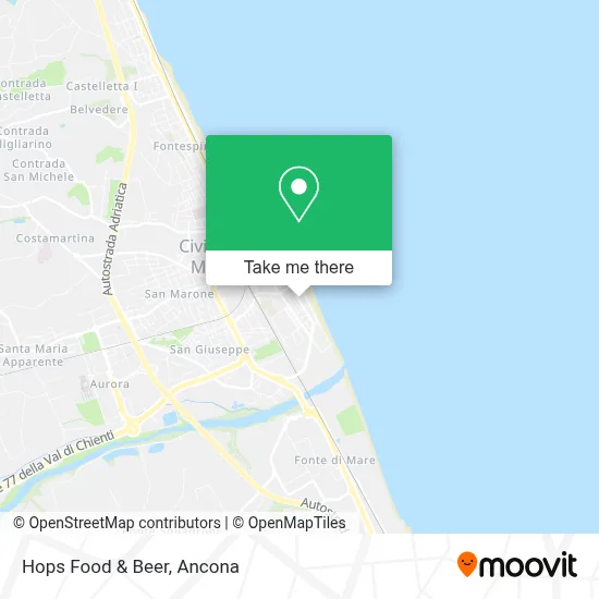 Hops Food & Beer map