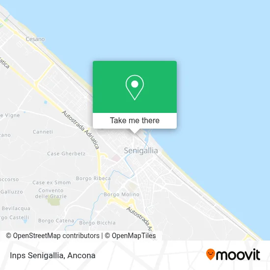 Inps Senigallia map