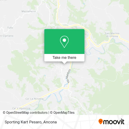 Sporting Kart Pesaro map