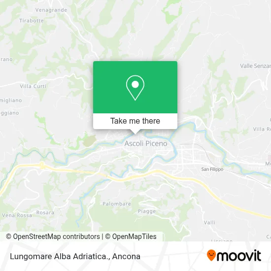 Lungomare Alba Adriatica. map