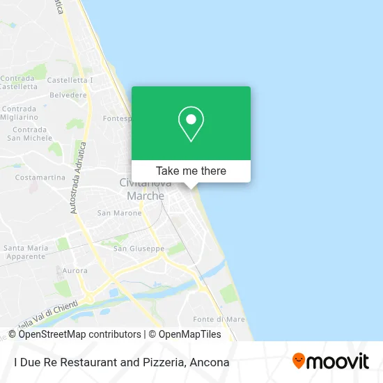 I Due Re Restaurant and Pizzeria map