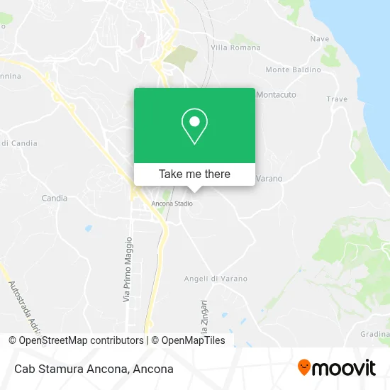 Cab Stamura Ancona map