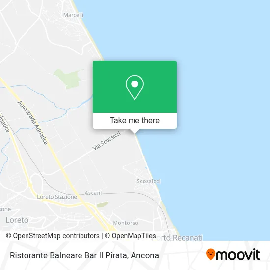 Ristorante Balneare Bar Il Pirata map