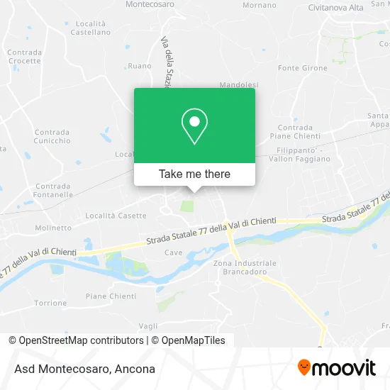 Asd Montecosaro map