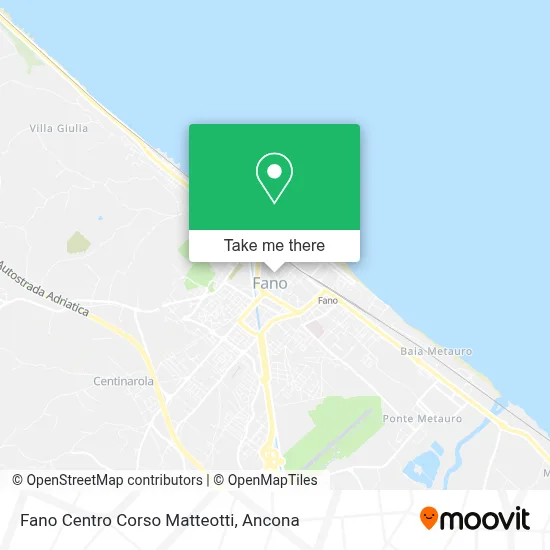 Fano Centro Corso Matteotti map