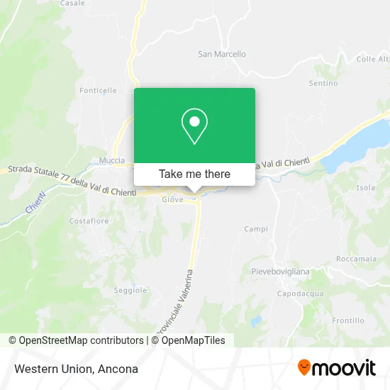 Western Union map