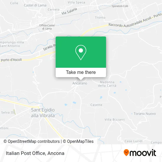 Italian Post Office map