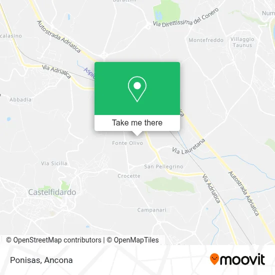 Ponisas map