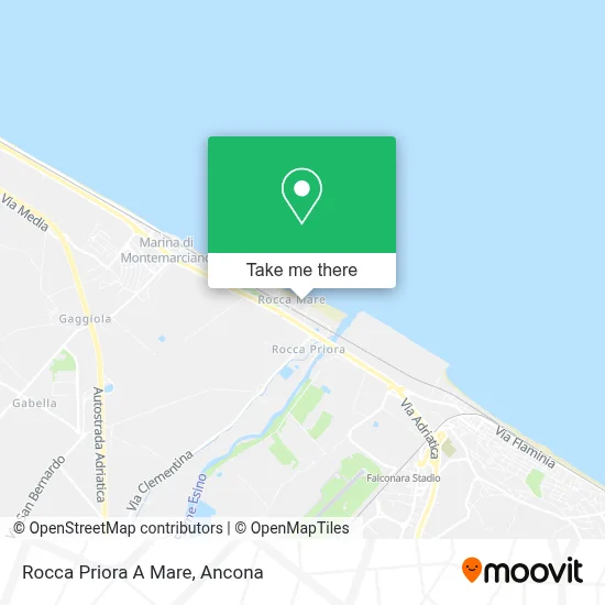 Rocca Priora A Mare map