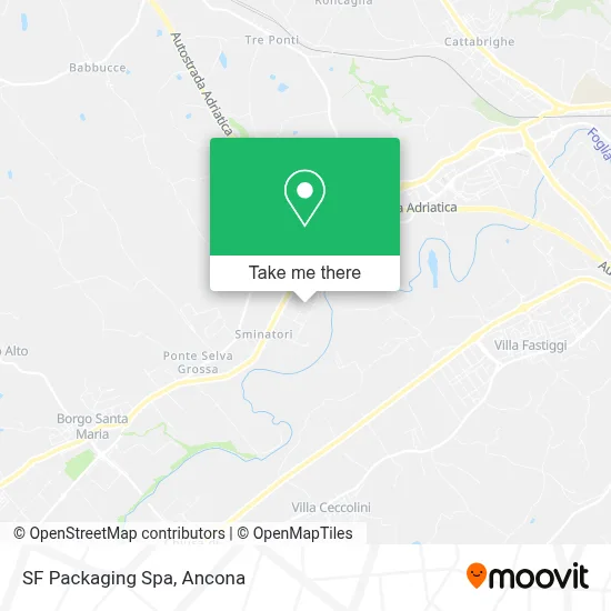 SF Packaging Spa map