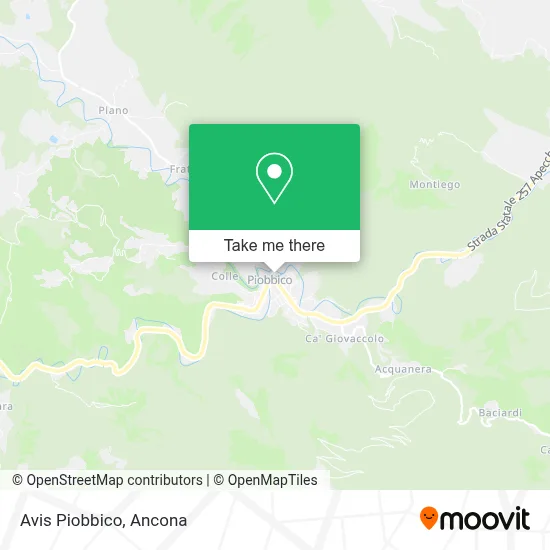 Avis Piobbico map