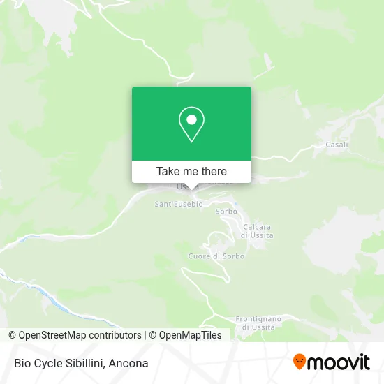 Bio Cycle Sibillini map