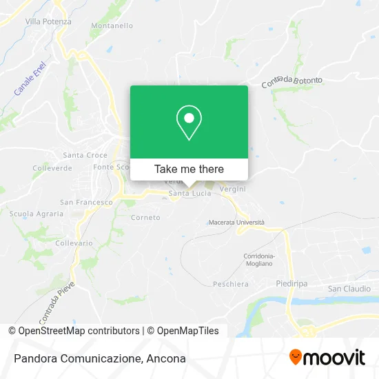 Pandora Comunicazione map