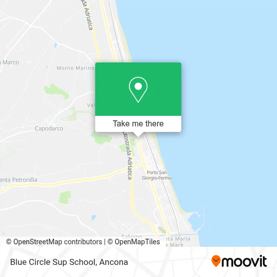 Blue Circle Sup School map