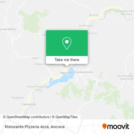 Ristorante Pizzeria Arca map