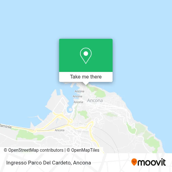 Ingresso Parco Del Cardeto map