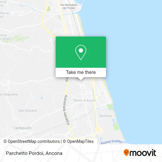 Parchetto Pordoi map