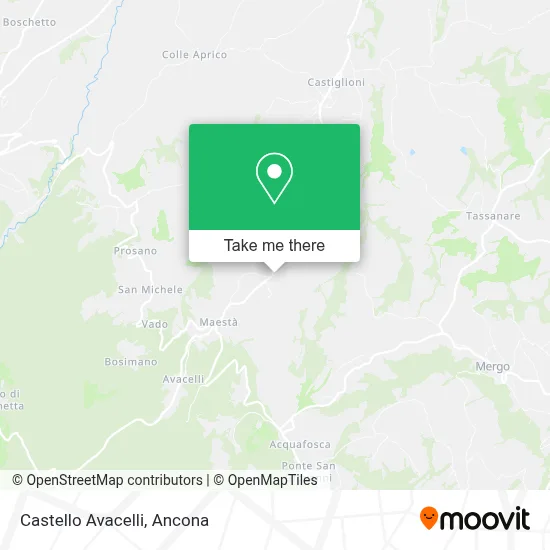 Castello Avacelli map