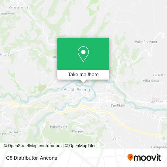 Q8 Distributor map