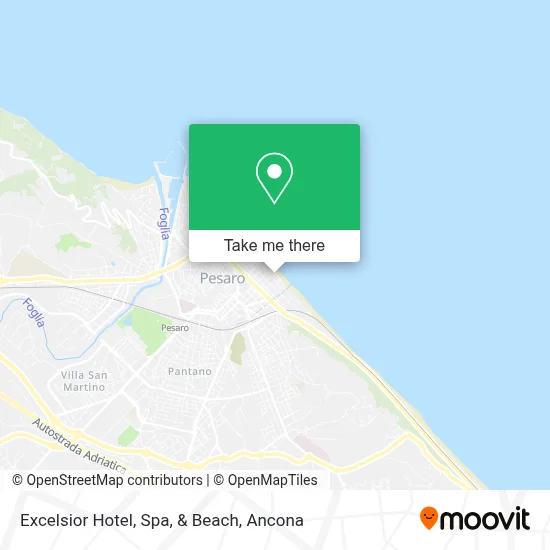 Excelsior Hotel, Spa, & Beach map