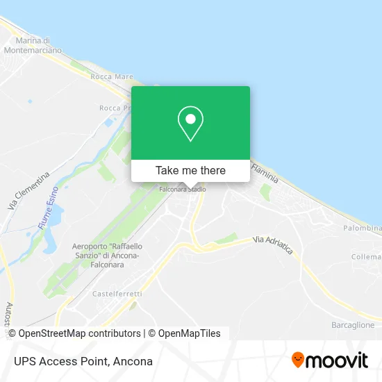 UPS Access Point map