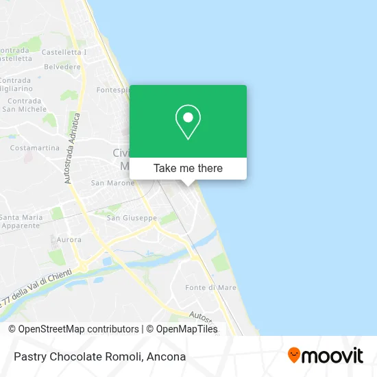 Pastry Chocolate Romoli map
