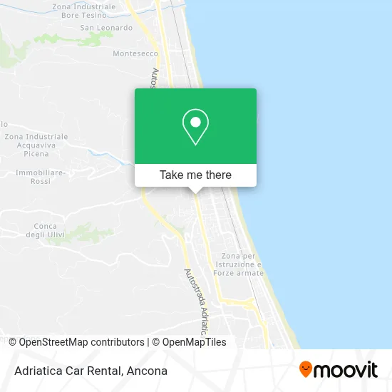 Adriatica Car Rental map