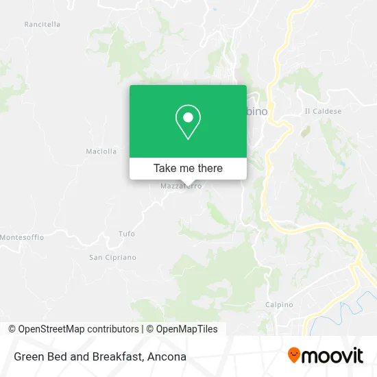 Green Bed and Breakfast map