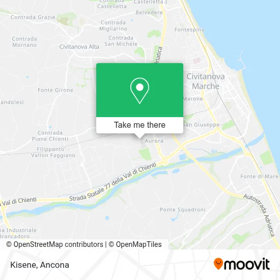 Kisene map